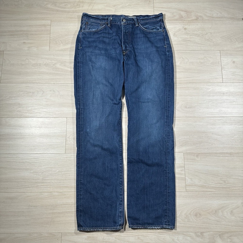 Polo Ralph Lauren Mens Vintage 67 Jeans 34x34 (36x34) Y2K Medium Wash Blue